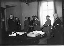 Adolf Hitler receives the honorary citizenship of Munich in the Brown House